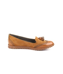 Ballerines femmes Camel