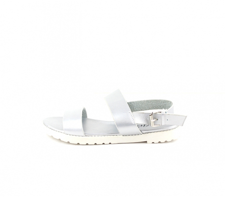 LULU Sandales plat Argent -1607-A LULU Sandales plat Argent -1607-A