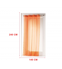 panneaux de rideaux  Orange voile