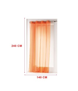 panneaux de rideaux  Orange voile