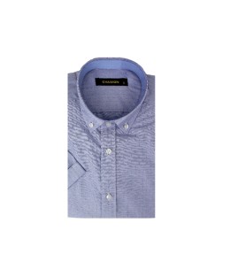 Chemise demi-manche homme Bleu Jean