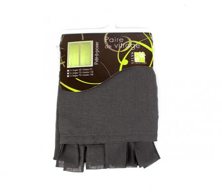 Paire vitrage voile Vert Pistache Paire vitrage voile Vert Pistache