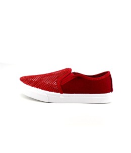 Basket femme Rouge