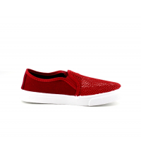 Basket femme Rouge