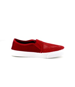 Basket femme Rouge