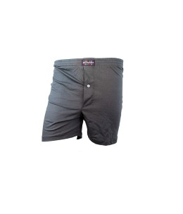 Caleçon uni gris foncé avec bouton