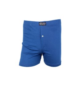 caleçon uni avec bouton Bleu pétrole