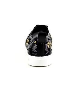 BASKET FEMME NOIR/Doré