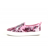 BASKET FEMME ROSE/ARGENT