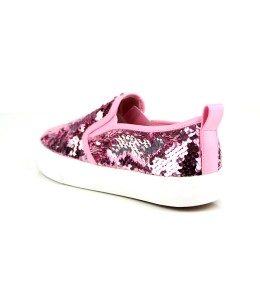 BASKET FEMME ROSE/ARGENT
