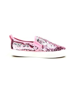 BASKET FEMME ROSE/ARGENT