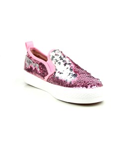 BASKET FEMME ROSE/ARGENT