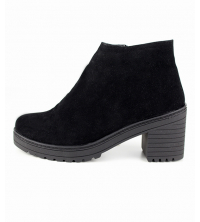 Bottine femme Daim Noir