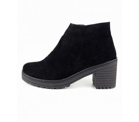 Bottine femme Daim Noir Bottine femme Daim Noir