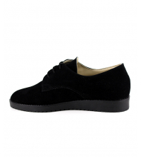Derbies femme Daim Noir