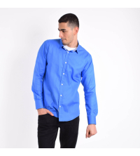 Chemise Homme Casual Bleu Roi