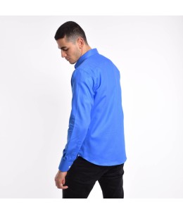 Chemise Homme Casual Bleu Roi