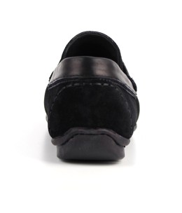 Mocassin homme Daim Noir