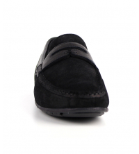 Mocassin homme Daim Noir