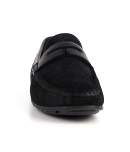 Mocassin homme Daim Noir