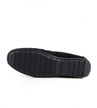 Mocassin homme Daim Noir