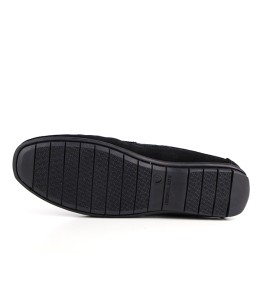 Mocassin homme Daim Noir