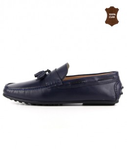 Mocassin Homme Bleu