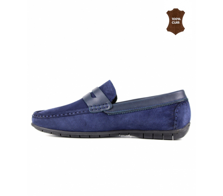 Mocassin homme Daim Bleu marine Mocassin homme Daim Bleu marine