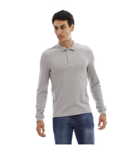 Polo manches longues - Gris