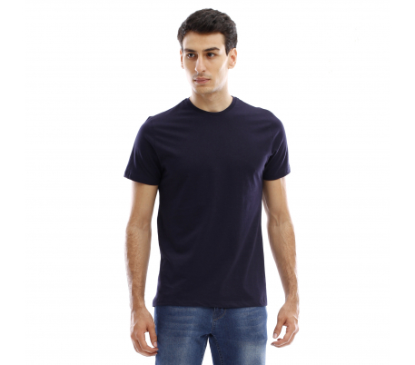 T-shirt manches longues col V - Bleu Marine T-shirt manches longues col V - Bleu Marine