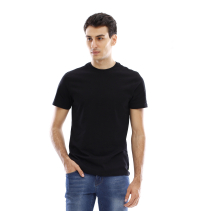 T-shirt manches longues col V - Bleu Marine