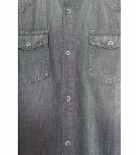 Chemise en jeans léger Noir pour homme