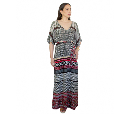 Robe maxi à impression ethnique Robe maxi à impression ethnique