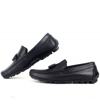 mocassin orthopédiques cuir tassel decor