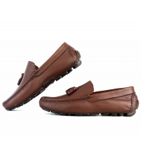 mocassin orthopédiques cuir tassel decor