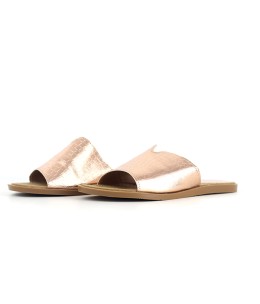 Mule croco paillette effet miroir