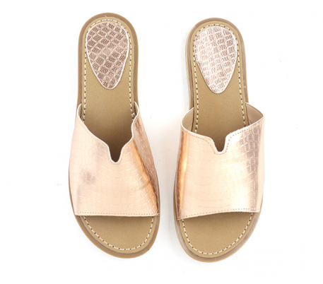 Mule croco paillette effet miroir Mule croco paillette effet miroir
