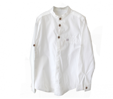 Chemise enfant garçon col officier PAT Chemise enfant garçon col officier PAT
