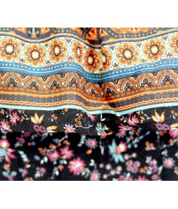 Robe  à  volant imprimé