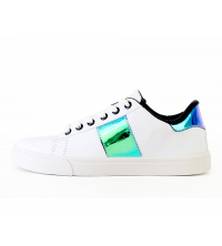 Basket femme Blanc & Effet miroire