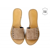 mule cuir fil deco