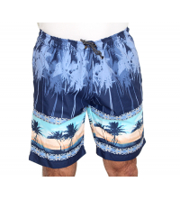 short de bain pour hommes a séchage rapide motif  tropical