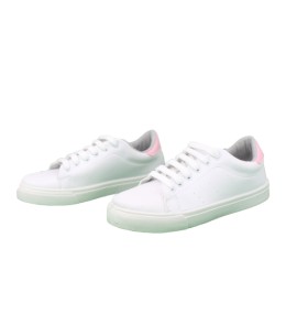 Basket Blanche  Femme  Rose mate