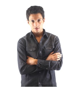 Chemise en jeans léger Noir pour homme