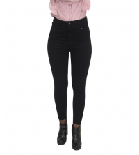Jean skinny taille haute Noir