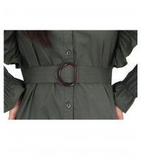 Robe chemise a volants  courte