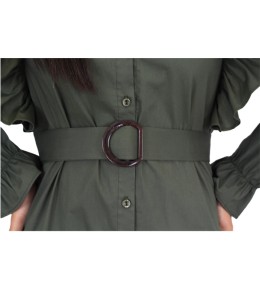 Robe chemise a volants  courte